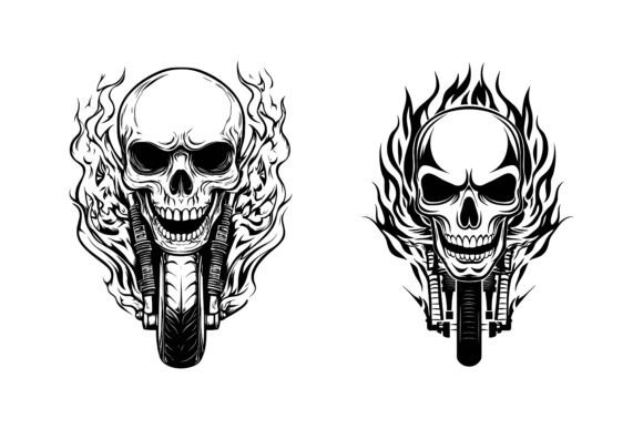 Biker Skull Riding Motorcycle: Making Intentional Visual Decisions That Stick