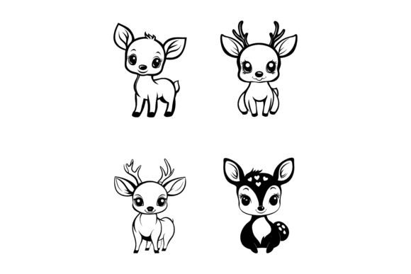 Bringing Whimsy to Life with Cute Deer Art and Professional AI EPS Collections