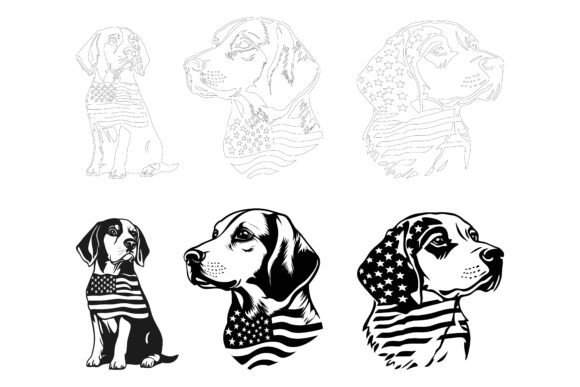 Funny Cute Beagle Puppy Illustrations That Bring Your Creative Projects to Life