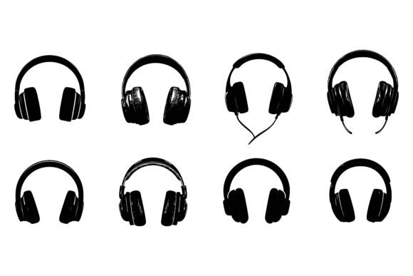 Headphones in the Set: A Professional Vector Illustration Collection for Modern Creatives