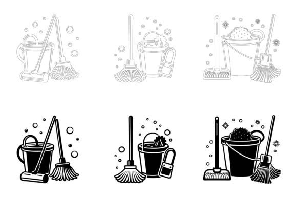 House Cleaning Equipment Vector: Versatile, Ready‑to‑Use Design Files