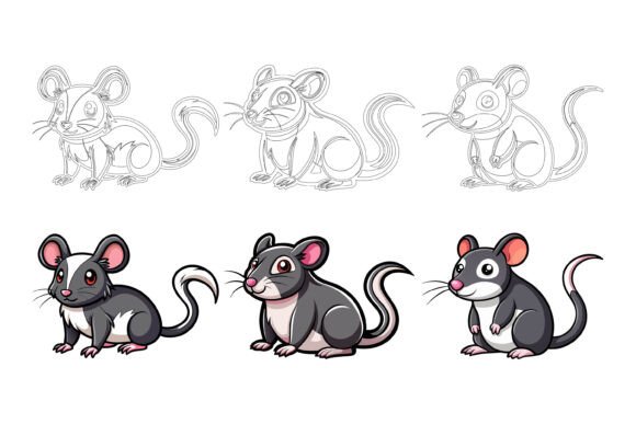 Little Rat AI EPS Illustrations for Everyday Projects