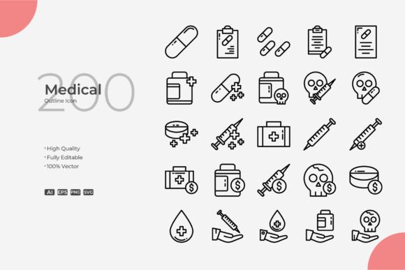 Medical Outline: A Practical Icon Set for Health Communication and Beyond