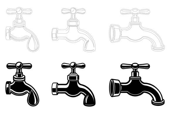 Tap Icon Illustration Set