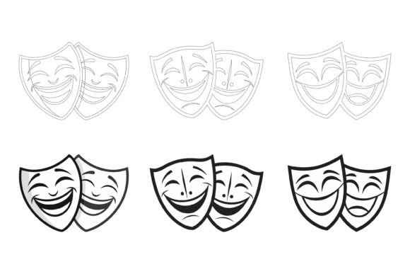 Theater Mask: Strategic Visual Identity and the Power of Professional Illustration Assets