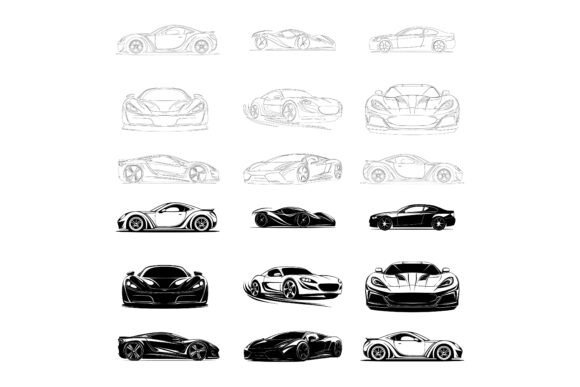 Vector Car Contour Logos: Precision-Driven Branding Assets
