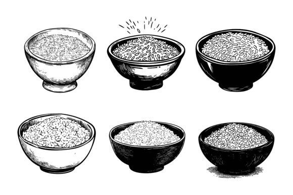 Vector Illustration of Rice in Bag: A Versatile Visual Asset for Modern Design